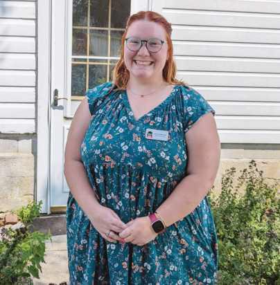 Anna Cotterman recently joined the park district as the Carter Historic Farm specialist.