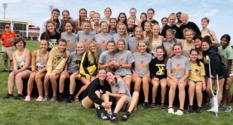 Perrysburg Yellow Jackets girls track team.