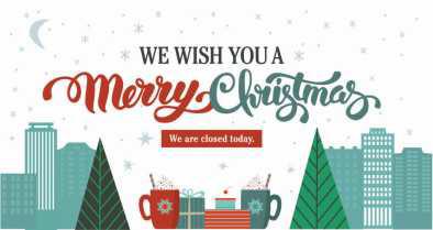 Christmas closings