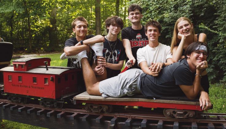 Performing July 22 are, from left, Griffin Greer, Asher Serrato, Luke Willis, Jacob Proctor, Amelia Cappel and Dominic Ruiz.