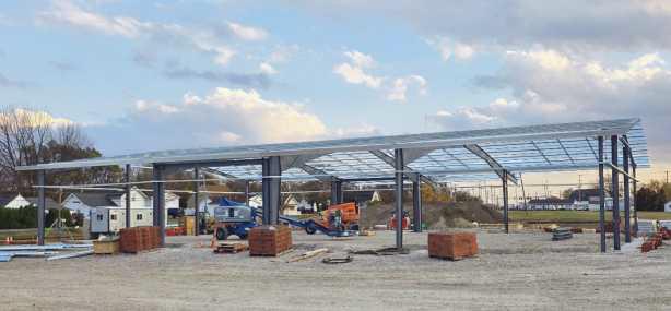 The new Perrysburg Township administration building is currently under construction.