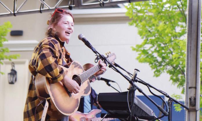 Crystal Bowersox performed at Levis Commons Town Center on June 26.