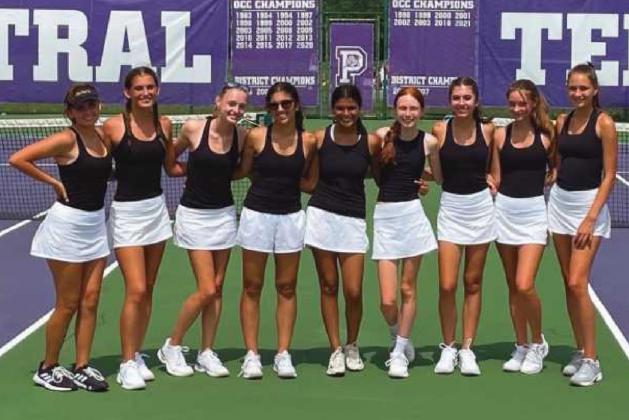 Perrysburg girls varsity tennis team.