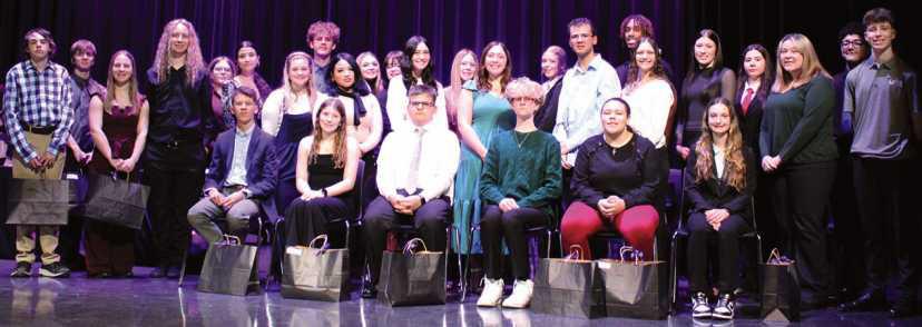 Students who were inducted into the National Technical Honor Society at Penta Career Center. A ceremony recognizing their achievements was held at the school on February 19.