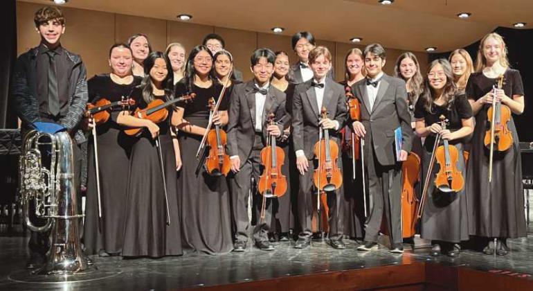 Participants of the Northwest Region Orchestra.