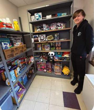 Eagle Scout service project expands Mercy College of Ohio Food Pantry to include gifts for students’ children