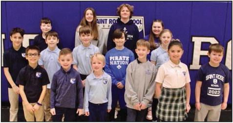 St. Rose ‘Be Kind’ students honored in January