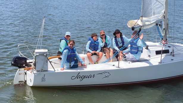 Children with autism learned to sail at the Spectrum Sailing Camp in June at the North Cape Yacht Club.