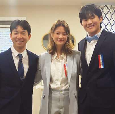 From left: Alex Ban, Iris Weisstein and Robinson Zhang.