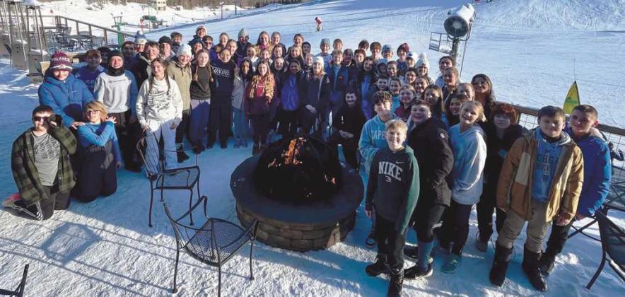 The Saint Rose Middle School students recently traveled to Pine Knob for a day of skiing. This is an annual trip and part of a larger celebration of Catholic Schools Week. Half of the students had never skied before and had a group lesson to learn the basics. It was a great day, despite the chilly weather. The slopes were empty and the snow was in fantastic shape.