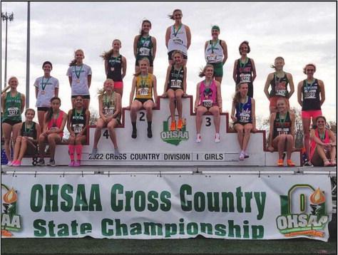 Perrysburg High School sophomore Natalie Sanders received the honor of sitting on the podium with her 14th overall finish at the 2022 OHSAA Division I Girls Cross Country Championship. Sanders completed the five kilometer race in 18 minutes 40.3 seconds.