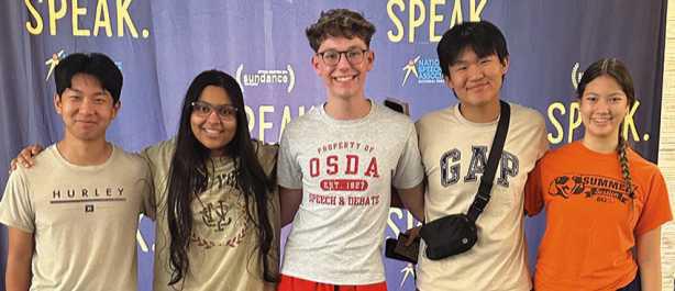 From left: Alex Ban, Aymana Alam, Seth Ermie, Robinson Zhang and Iris Weisstein.
