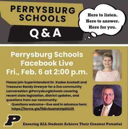 Join Perrysburg Schools live on Facebook