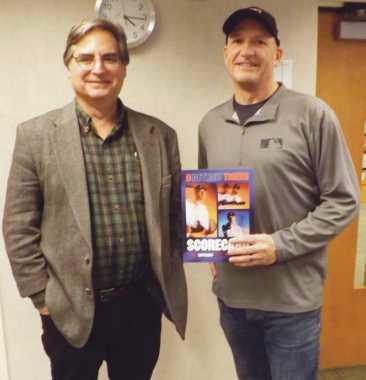 On November 16, Perrysburg resident Ron Kleinfelter gave a talk at Way Public Library discussing his duties as an official scorer for the Detroit Tigers. Mr. Kleinfelter, on the right, is seen here with Perrysburg resident, David McClough.