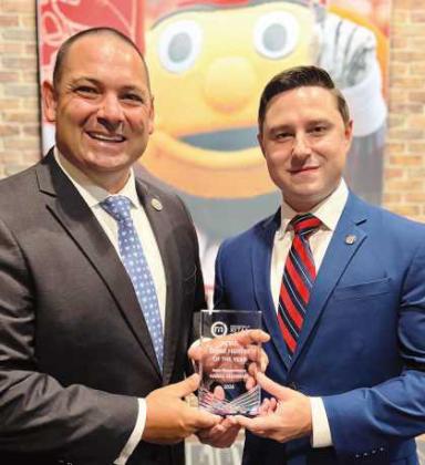 Haraz Ghanbari presented with Ohio’s Retail Crime Fighter of the Year award.