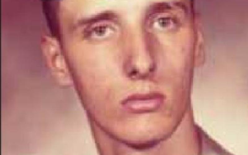 “I’m not too happy here. The photo was taken after a full day of basic training, and I look it.” Jack O’Shea, Fort Campbell, Kentucky, 1969.