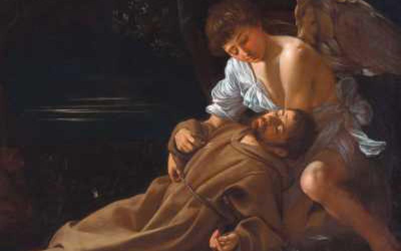 “The Cardsharps,” left, and “Saint Francis of Assisi in Ecstasy” are two oil on canvas pieces by Michelangelo Merisi Caravaggio, an Italian artist, that will be on display at an upcoming exhibition at the TMA.