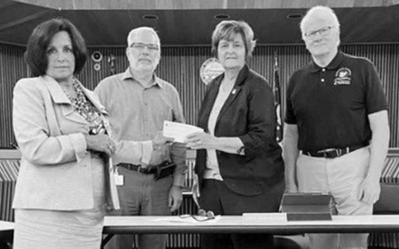 Humane Society receives check from Wood County Commissioners