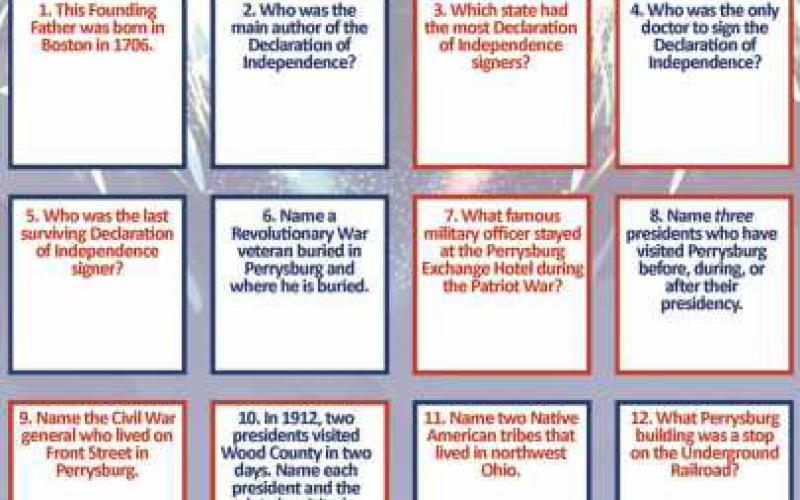 This is a sample of the trivia contest form. Visit Way Library for a complete form or visit historicperrysburg.org or waylibrary. info.