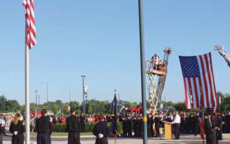 Penta fire and criminal justice students remember sacrifice of first responders on September 11