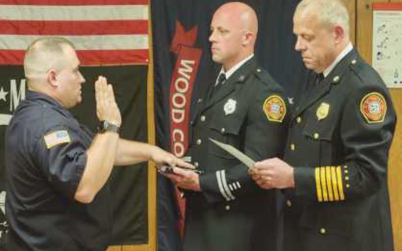 From left: Firefighter/paramedic Alva Conger, Captain Michael Hampton III and Fire Chief Tom Brice.