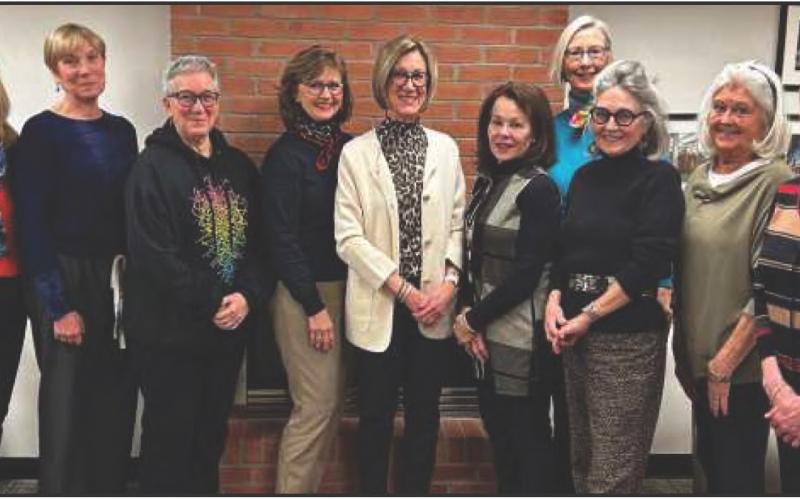 Members of the climate change conversations planning committee, from left, Lynne Barefoot, MaryLouise Bowe, Sue Smith, Ann Worden, Janine Avila, Debbie Knight, Judy Lang, Karen Lucas, Sherie Robarge and Jane Moore. Not present are Joanie Foster, Diane Gannon, Carol Hall, Elizabeth Emmert, Pamela Davis and Pat Todak.