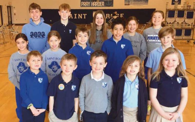 St. Rose students recognized for generosity