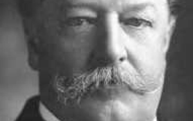 President William Howard Taft spoke on the steps of the Wood County Courthouse in 1912.