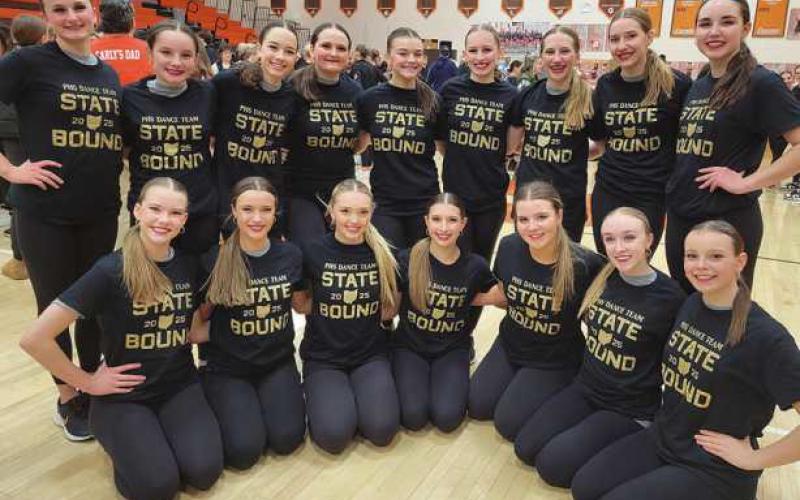 From left to right, in back: Lily Shields, Anna Costell, Liza Krasikova, Bella Shields, Preslie McDonald, Camryn Bruderly, Morgan Allesee, Stella Dockins and Anna Waldo. Front: India DeBruin, Claire Myers, Lilli Bullock, Sutherlin Bly, Kate Prindle, Peyton Lynch and Lyla Fischer