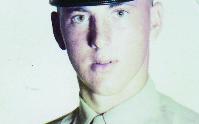 “In the beginning I wasn't sure what would happen,” Mr. Tinney said. Pictured at Parris Island, South Carolina, 1962.