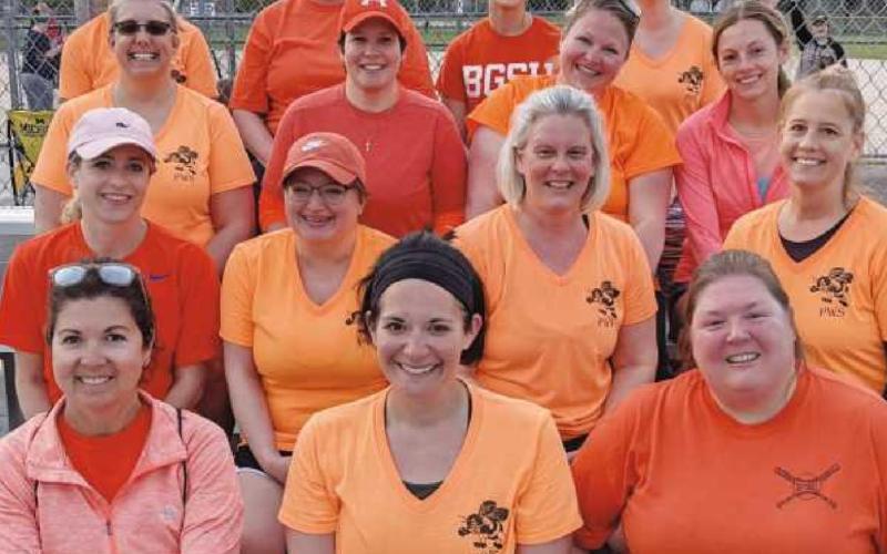 Pictured are players from the 2021 orange team.
