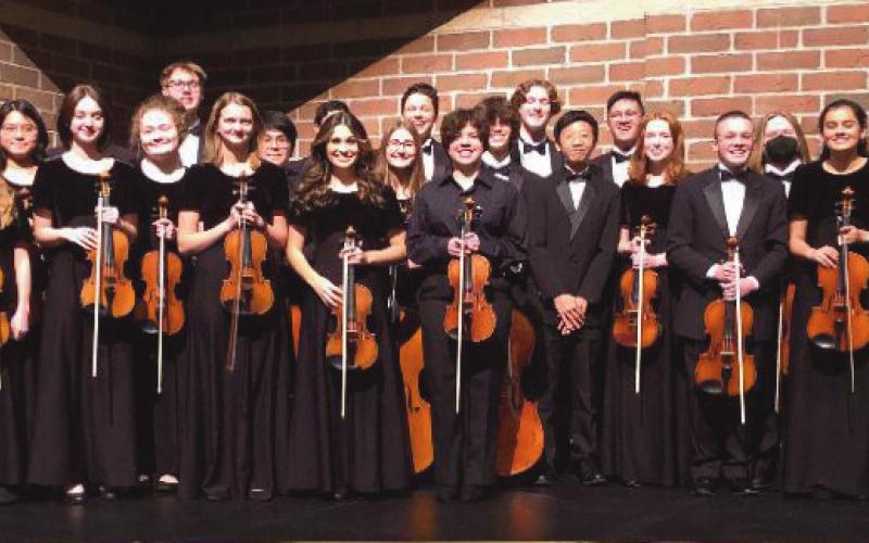 Members of the Perrysburg High School Select Strings orchestra performed at this year’s Ohio Music Education Association Professional Development Conference held recently in Columbus.