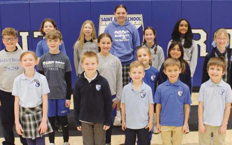 March students of the month at St. Rose