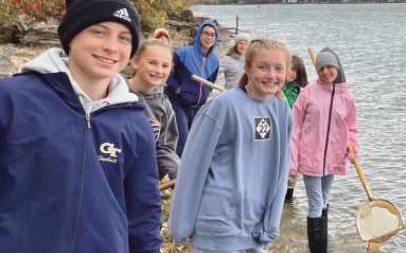 St. Rose seventh graders visit OSU Stone Lab