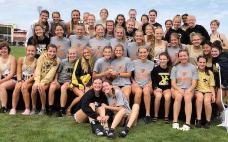 Perrysburg Yellow Jackets girls track team.