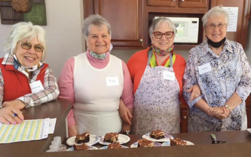 Attendees enjoyed a luncheon prepared by Joanne West, Dee Kroger, Wava Hawker and Kathy Helmick.