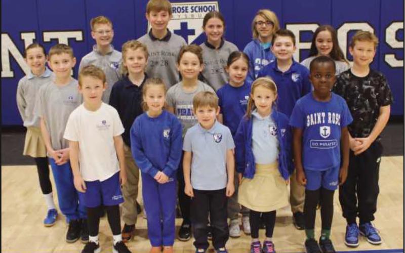 St. Rose Be Kind First students honored