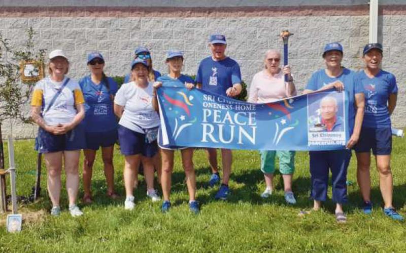 Peace run torch passing in Perrysburg