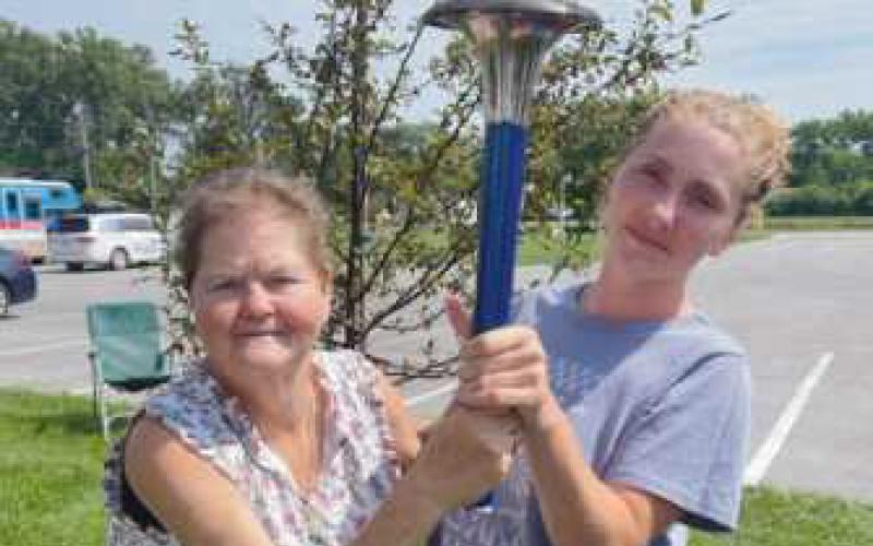 Peace run torch passing in Perrysburg