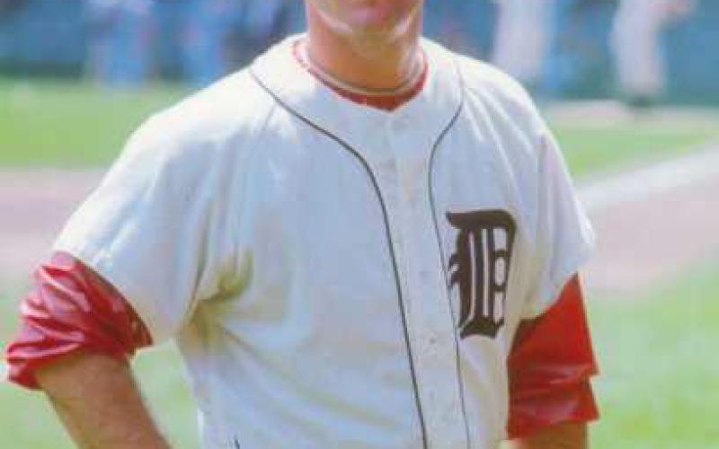 Detroit Tiger pitching great Denny McLain at Way Library, June 1
