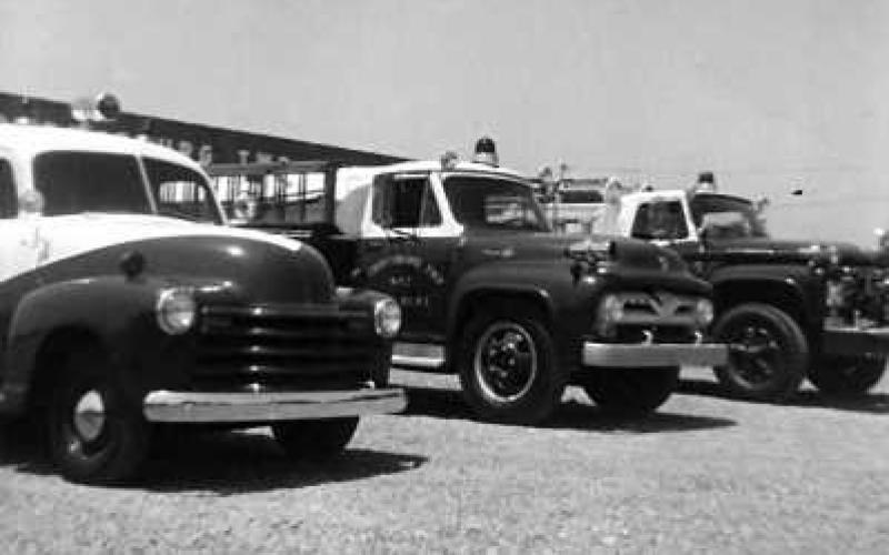 The first fire trucks, 1962.