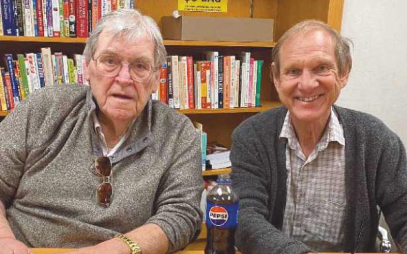 McLain, left, is pictured with Richard Baranowski.
