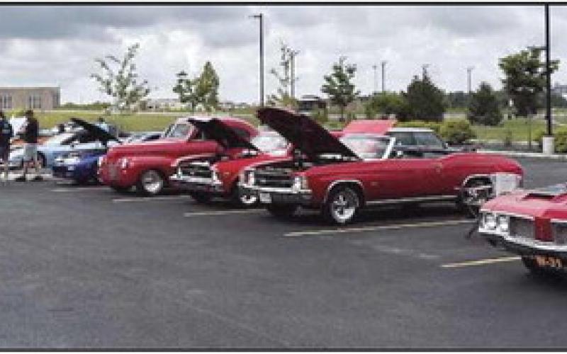 A collection of cars on display at Mercy Health-Perrysburg Hospital’s third annual car show.