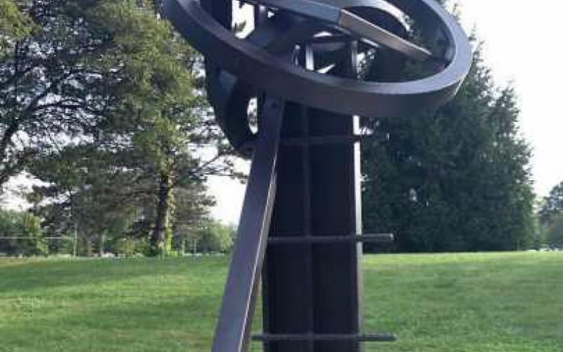 Sculpture title: “Around the Gate”