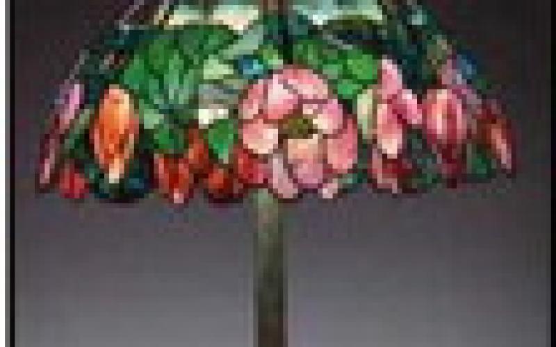 Tiffany Studios (American, 1902-1932) manufacturer, Clara Pierce Wolcott Driscoll (American, 1861-1944), designer, Lotus Lamp, c. 1905.