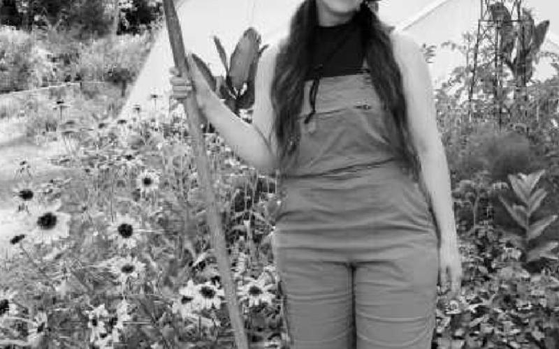Organic horticulturist Catlin Dazley
