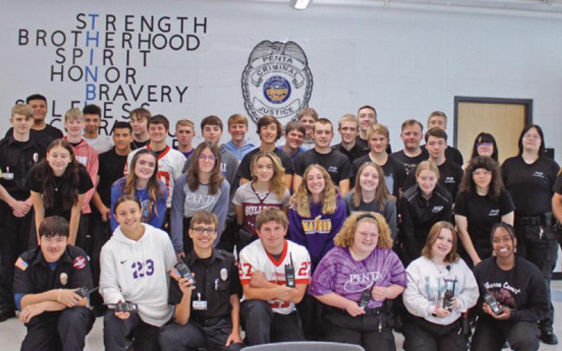 Sheriff presents radios to Penta criminal justice students