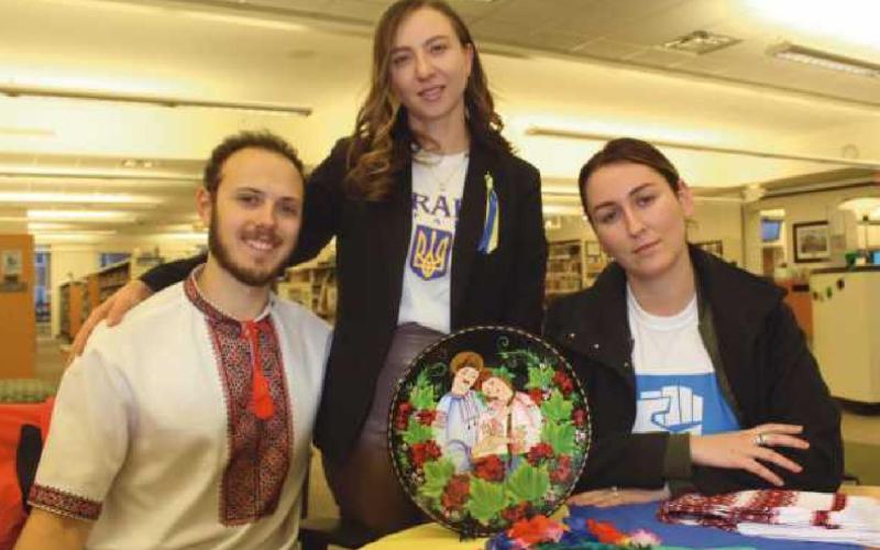 Jesse Smith and Alona Matchenko Smith with Tetyana Fedorova-McGowan