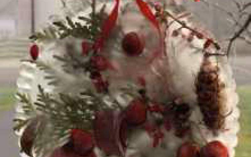 Easy icy tree ornaments