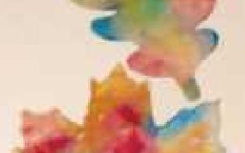 Fun fall leaves from coffee filters